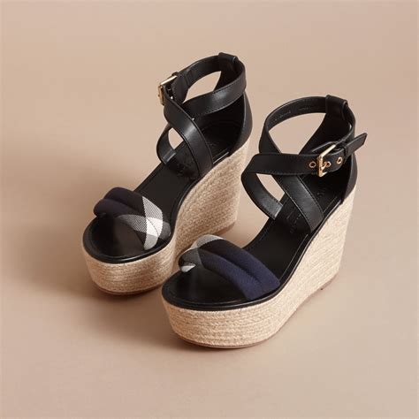 burberry espadrille wedge sandals|burberry espadrille wedges.